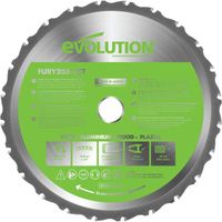 ACCESSOIRE MACHINE EVOLUTION Lame multi-usages FURY 255mm ACCESSOIRE MACHINE EVOLUTION Lame multi-usages FURY 255mm