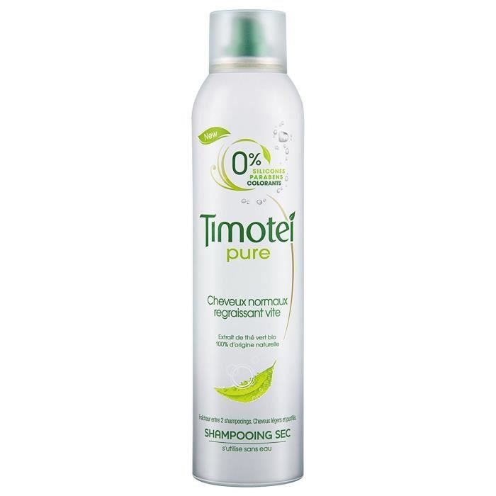 TIMOTEI Shampoing Sec Cheveux Normaux Regraissant Vite Pure - 245 ml