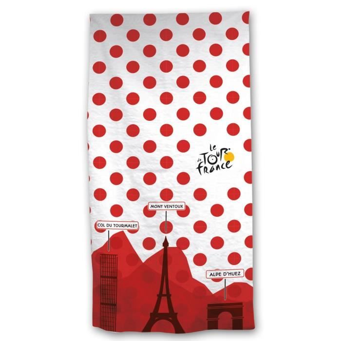 TOUR DE France Drap de plage 100% coton 70x140cm