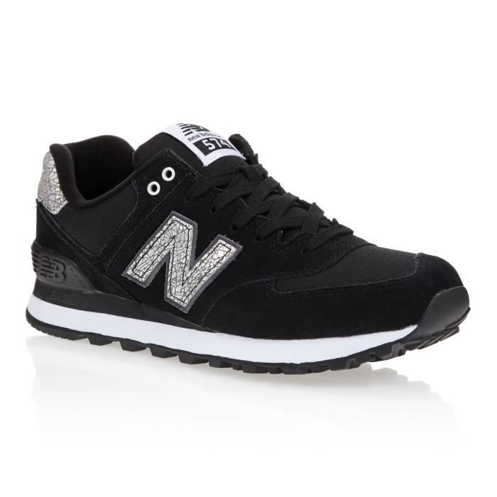 NEW BALANCE Baskets 574 - Femme - Noir