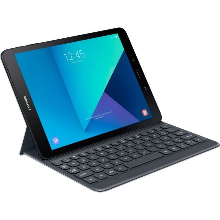 SAMSUNG Clavier et étui Book Cover - Tab S3 - Gris