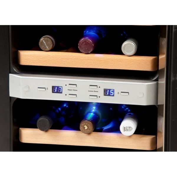 Cave à vin 12 bouteilles - 2 zones de te3