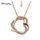 SHARPHY® Collier Femme Titanic Crystal Deux coeurs
