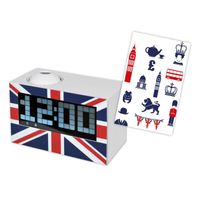 RÉVEIL ENFANT TECKNOFUN Radio Réveil avec Projecteur UK RÉVEIL ENFANT TECKNOFUN Radio Réveil avec Projecteur UK