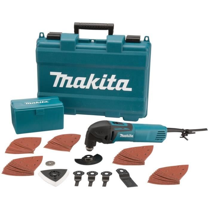 MAKITA Outil multifonction 320W TM3000CX4 avec 56 accessoires et coffret de transport