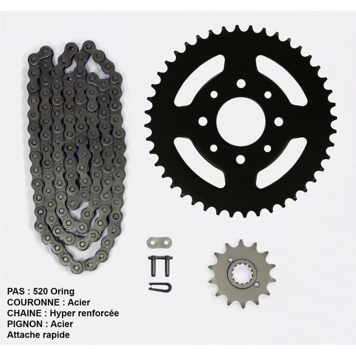 Kit chaîne pour Yamaha Yz Hyper 125 de 02-04