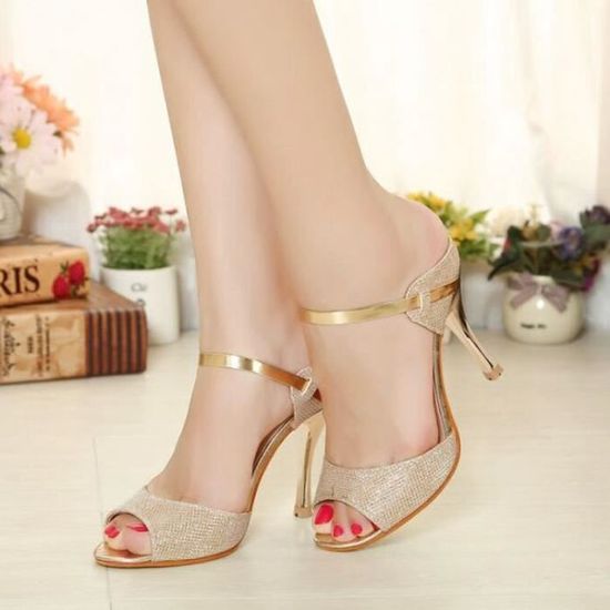 SHELOVEIT® Sandales Femmes Pure Couleur Casual Chaton Doré Talon Peep Orteil Doré Chaton - Achat / Vente escarpin 88ed4e SHELOVEIT® Sandales Femmes Pure Couleur Casual Chaton Doré Talon Peep Orteil Doré Chaton - Achat / Vente escarpin 88ed4e