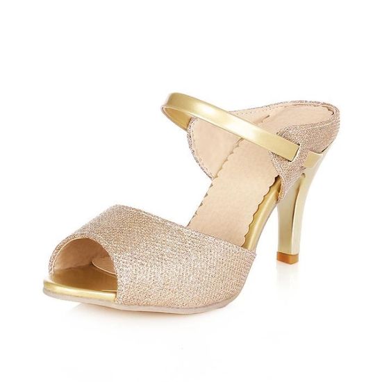SHELOVEIT® Sandales Femmes Pure Couleur Casual Chaton Doré Talon Peep Orteil Doré Chaton - Achat / Vente escarpin 88ed4e SHELOVEIT® Sandales Femmes Pure Couleur Casual Chaton Doré Talon Peep Orteil Doré Chaton - Achat / Vente escarpin 88ed4e