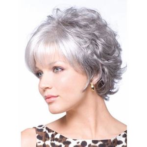 Perruque femme cheveux gris - Achat / Vente pas cher