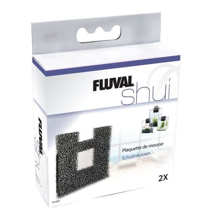 FLUVAL 2 Plaquettes de mousse pour aquariums Shui