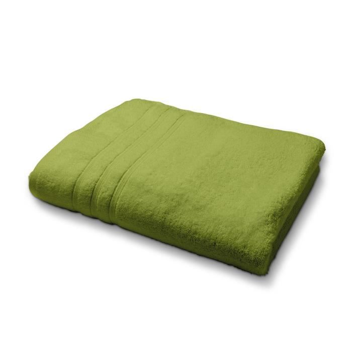 TODAY Drap de bain - 100% coton 500 g/m²- 70 x 130 cm - Vert bambou