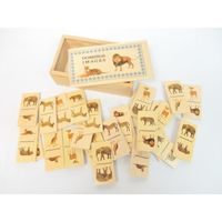 DOMINOS Jeu de dominos en bois images animaux DOMINOS Jeu de dominos en bois images animaux