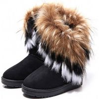 BOTTE Bottes de neige femmes personnalité Beau mi-bottes BOTTE Bottes de neige femmes personnalité Beau mi-bottes