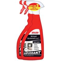 NETTOYAGE WC Nettoyant désinfectant 4 en 1 Spado 2 pulvérisateu NETTOYAGE WC Nettoyant désinfectant 4 en 1 Spado 2 pulvérisateu