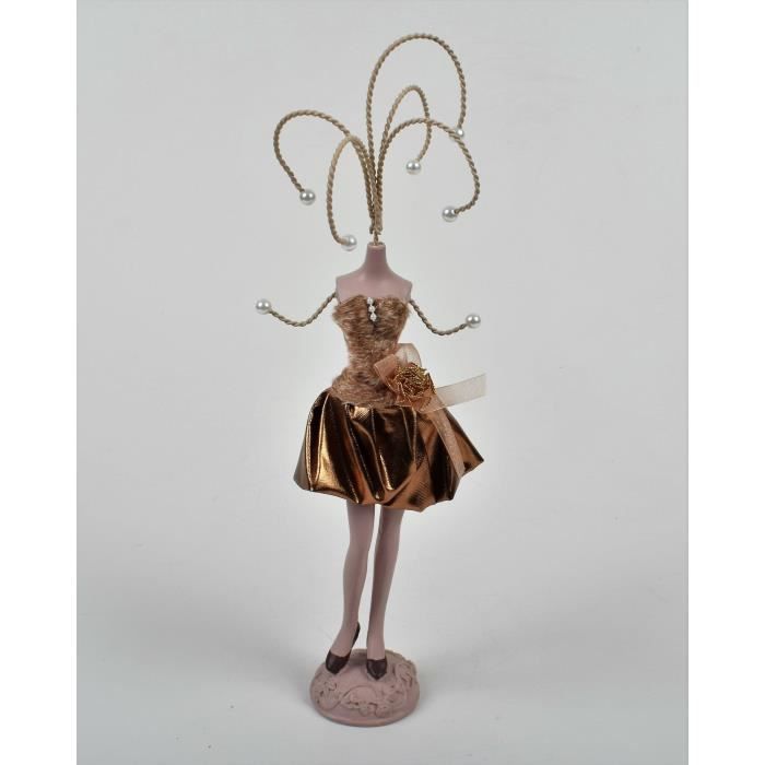 Porte bijoux Mannequin- H 37 cm - Marron