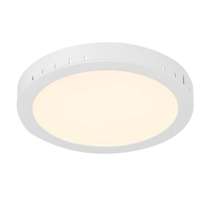 Spot encastrable LED en Plastique 3,8x30x30 cm Blanc