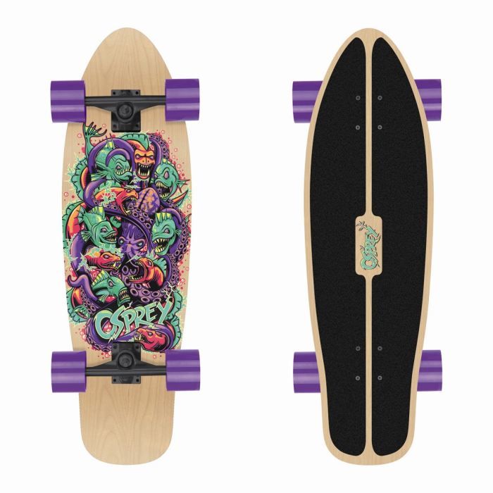 OSPREY Skateboard Mini Cruiser Piranha Adulte