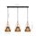 Lustre abat jour tissu noir