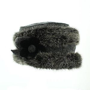 BONNET , CAGOULE Edwige , Toque à fleur Gris