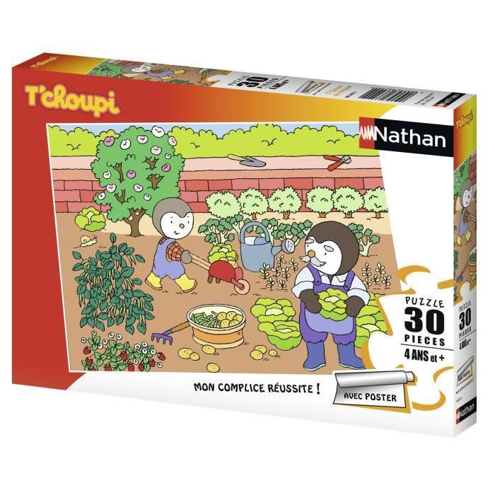 T'CHOUPI Puzzle Au Potager 30 pcs