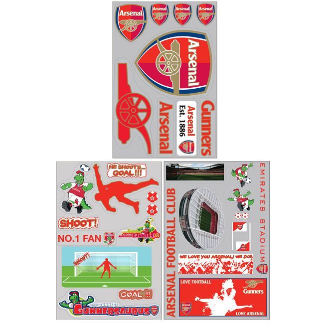 ARSENAL   64 stickers   Achat / Vente STICKER DECORATIF ARSENAL   64