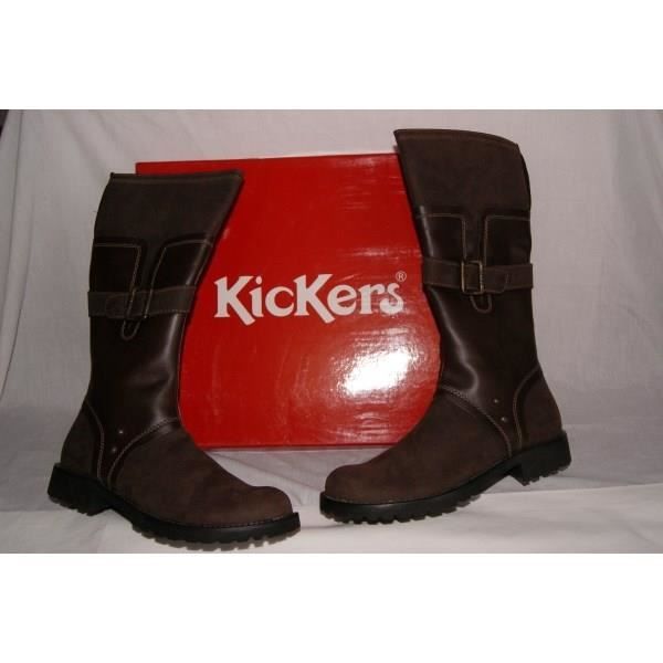 BOTTE BOTTES KICKERS MODELE GENIOUS MARRON