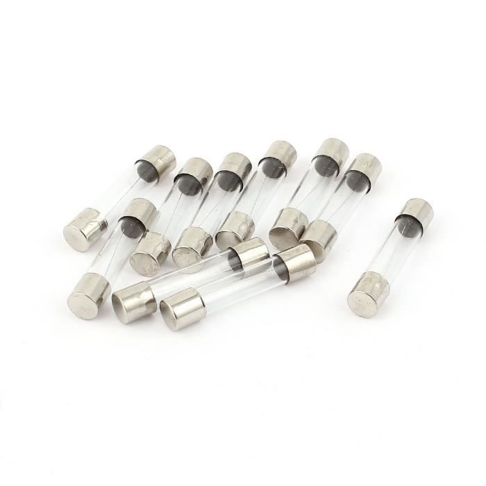 10/ pcs 250/ V 12/ A 12/ Amp Fusion lente fusibles en verre tubes 5/ mm x 20/ mm