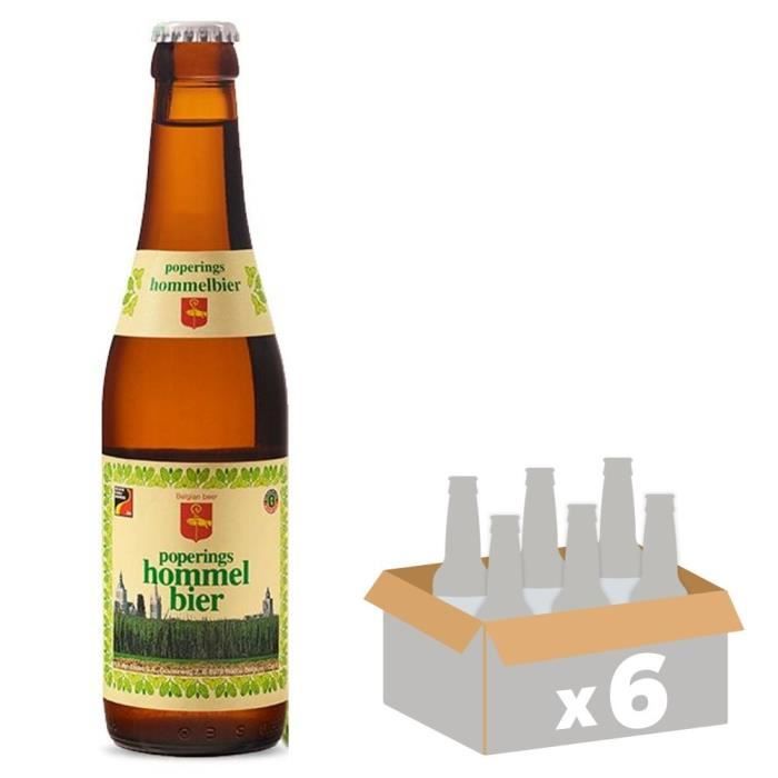 BRASSERIE VAN EECKE Hommelblier Bière Blonde - 25 cl x6 - 7,5 %