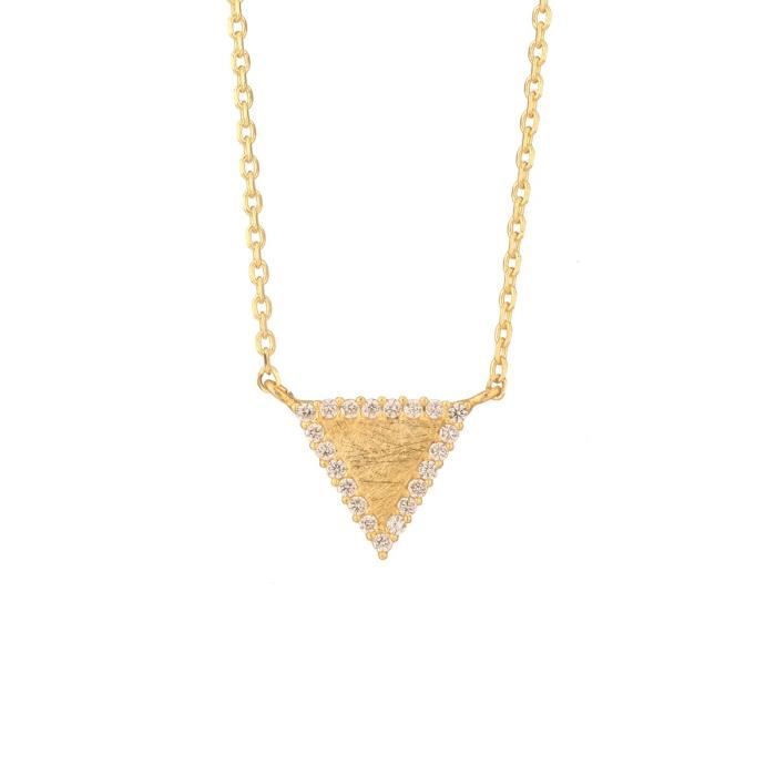 MY MUST Collier Métal et Oxydes de Zirconium Femme