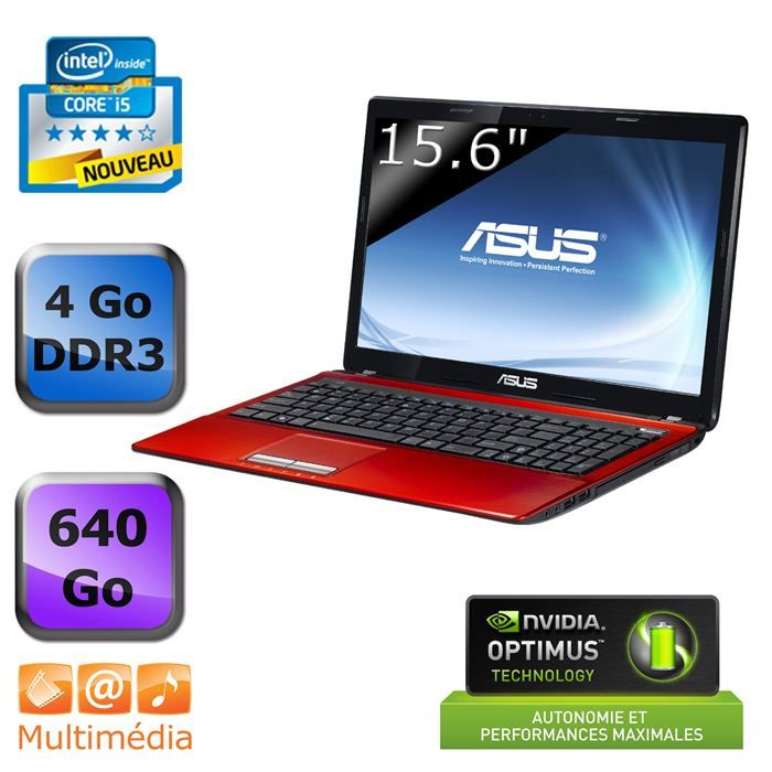 Asus X53SC Rouge Aluminium   Achat / Vente ORDINATEUR PORTABLE Asus