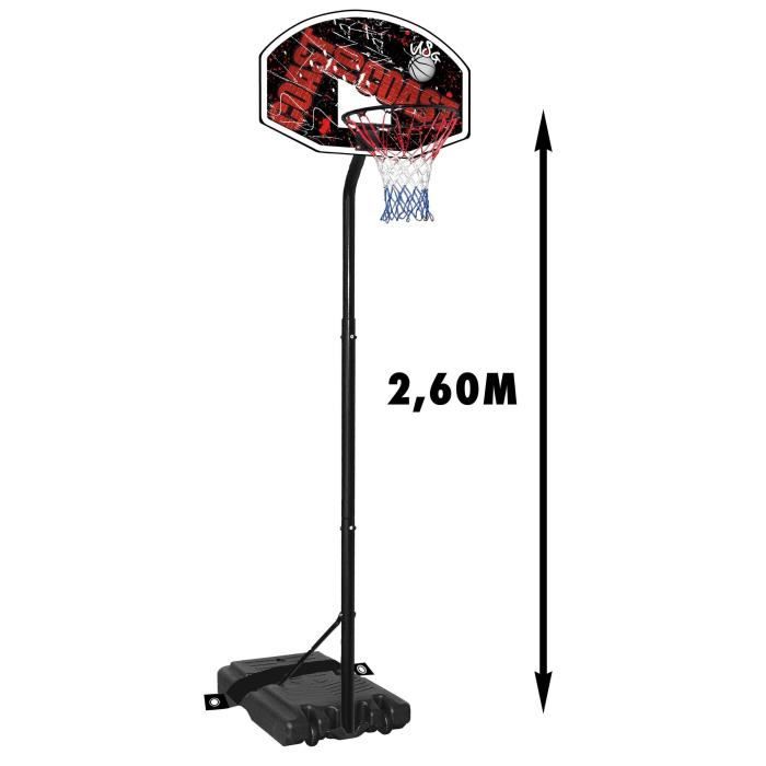 USG Panneau Basket sur pied 2.60m