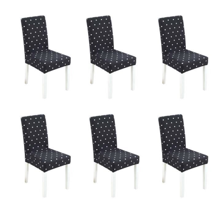 6 Pcs Housse de Chaise Salle à Manger Extensible Protection ... 6 Pcs Housse de Chaise Salle à Manger Extensible Protection ...