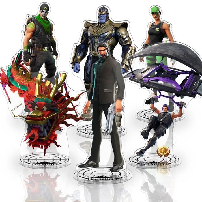 accessoire de figurine 6pcs fortnite personnage jouet acrylique 21cm - tous les personnages fortnite