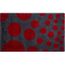 Tapis De Salle De Bain Colani 42 Gris Rouge 70 X 120 Cm