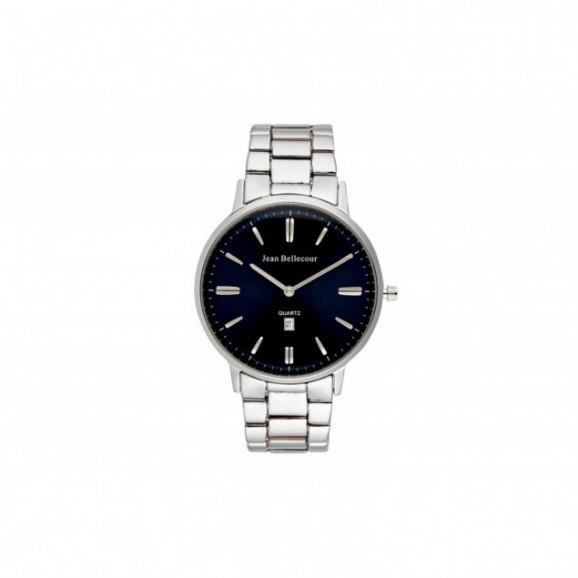 JEAN BELLECOUR Montre Quartz JBN28 - Argenté et bleu