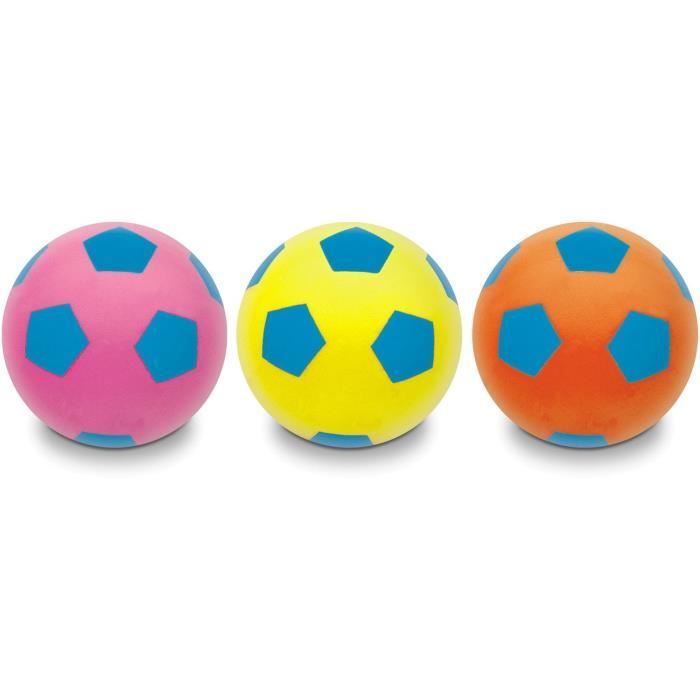MONDO - Ballon Soft Football Fluo 20cm - Enfant - Mixte - Ideal recre