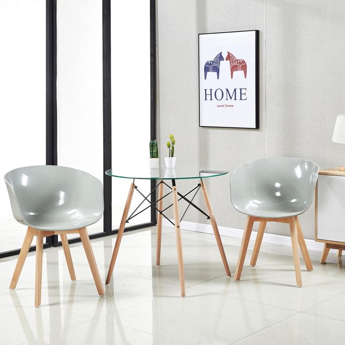 Table a manger ronde en verre pas cher