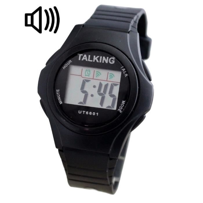 MONTRE PARLANTE MAL VOYANT DIGITAL FRANÇAIS AVEUGLE SON