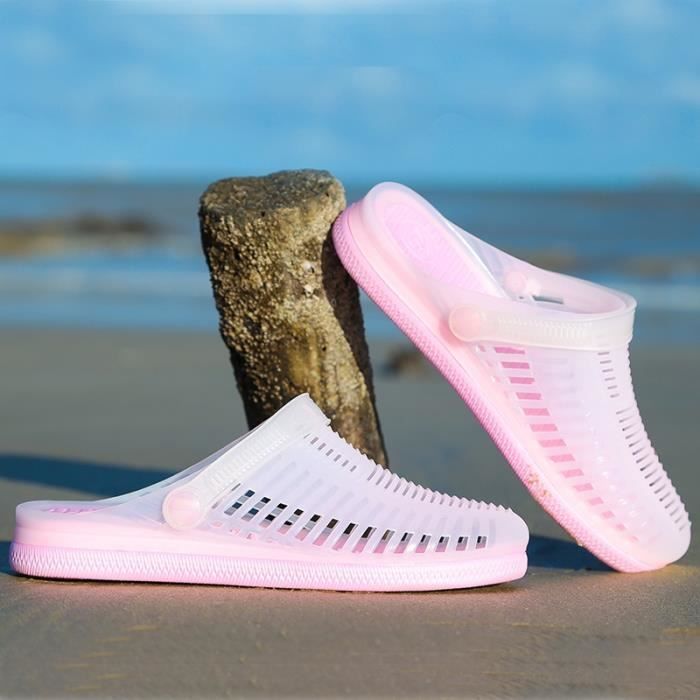 rose Beaut Femme Chaussures Tudiant Plage De violet Sandales Bleu xq6RZxf