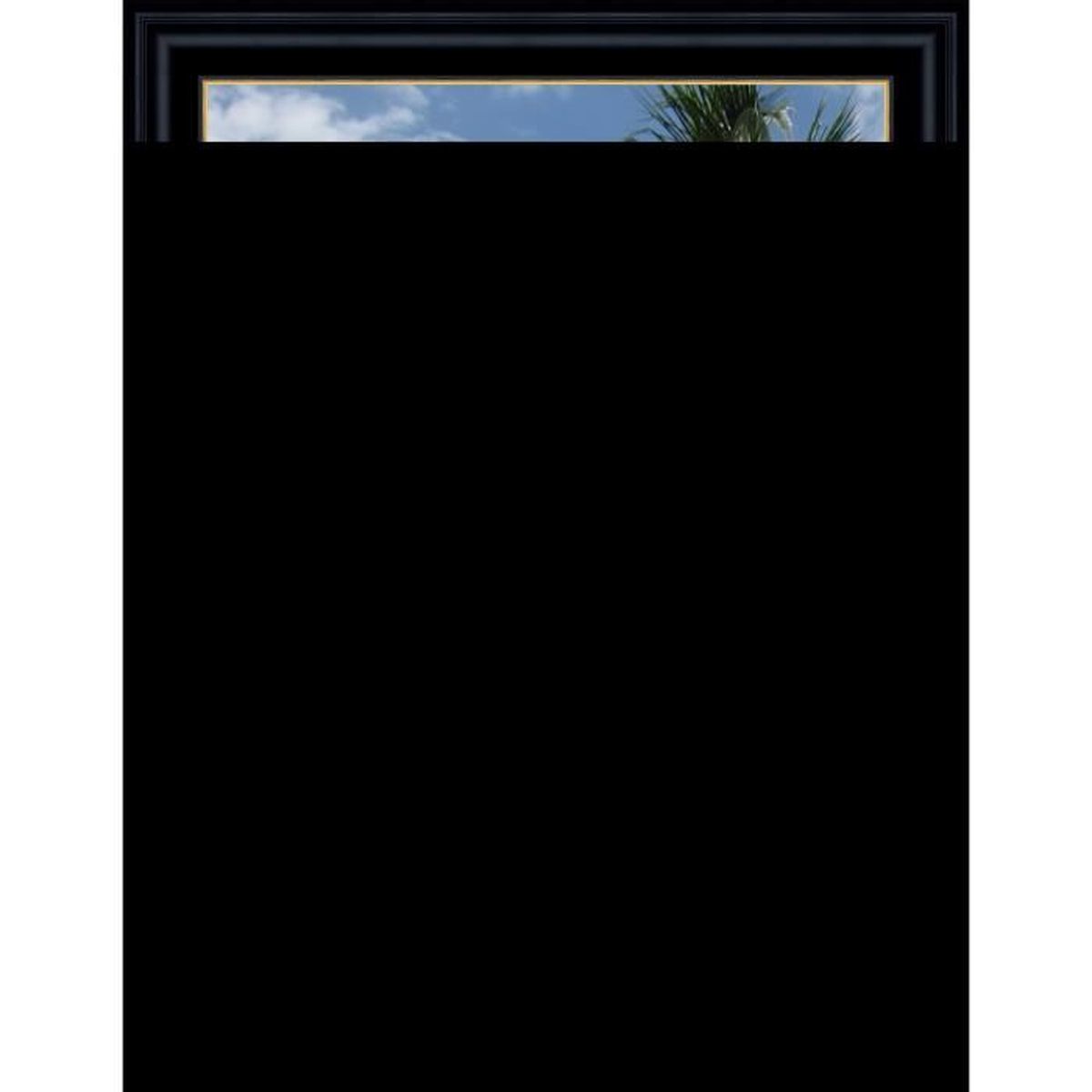 Cadre Photo Mural 40x50 40 X 50 Cadre Creux Noir Avec Filet Dore
