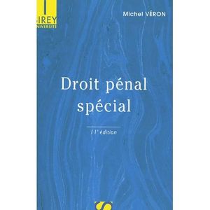 Livre Droit Pénal Spécial Achat Vente Livre Droit Pénal - 
