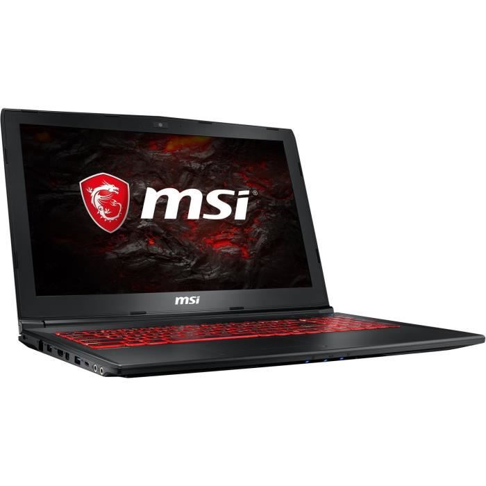 MSI PC Portable GL62MVR 7RFX-1262XFR - 15,6'' FHD - RAM 8 Go - Core i7-7700 - Stockage 128Go SSD + 1To HDD - GTX 1060 6Go