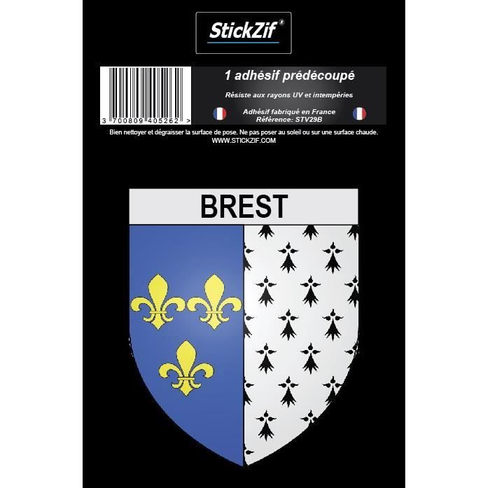STICKZIF 1 Adhésif Blason Brest STV29B