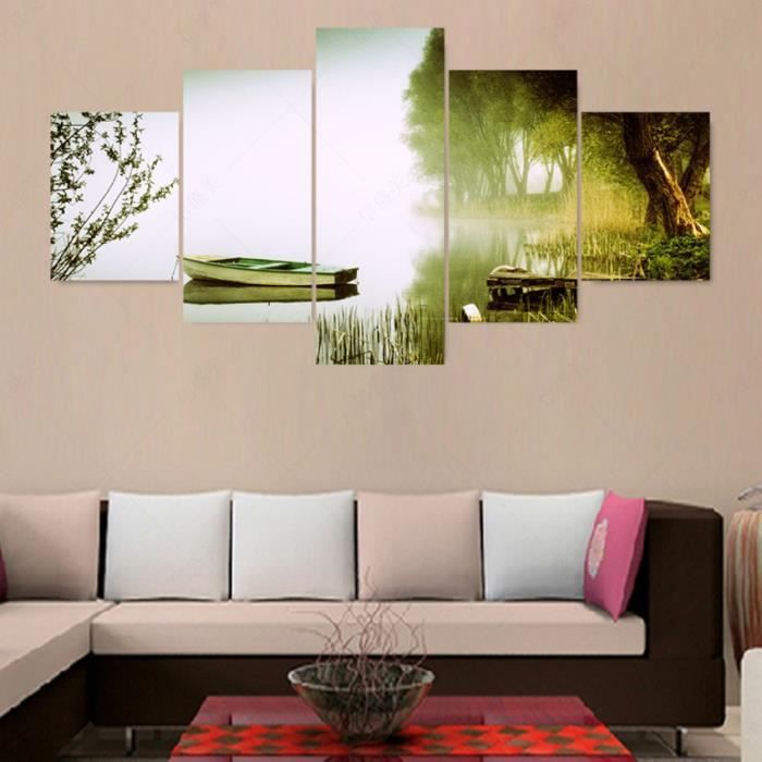 5 Unités Peinture Photo Moderne Peinture à Lhuile Peintures Toile
