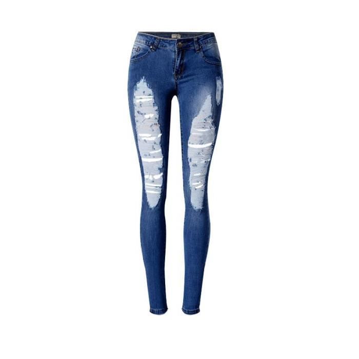 jean femme taille basse slim