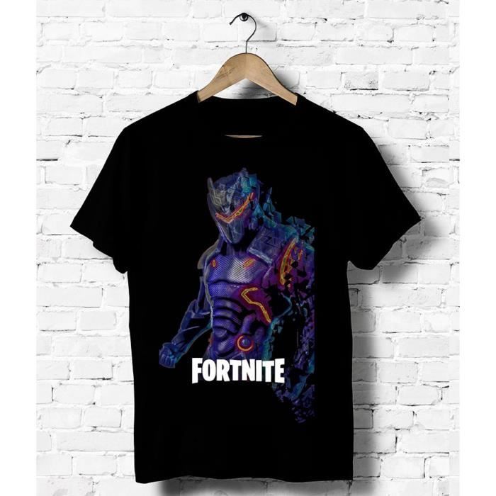 Tee Shirt Fortnite Jeux Console 10 Ans Noir Noir Noir Achat - tee shirt fortnite jeux console 10 ans noir
