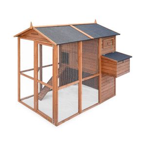 Poulailler En Bois Cotentine Cage à Poule De 195x163x173cm Achat