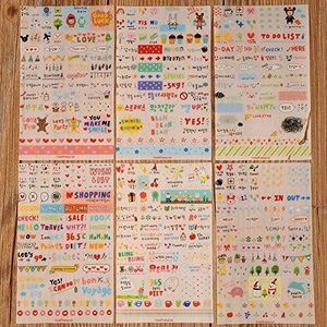 Cosanter Beau Gommettes Fantaisie Scrapbooking Autocollant Stickers Enfants