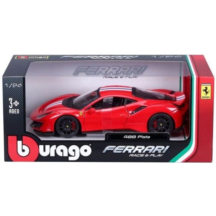 BURAGO - FERRARI - Boite fenetrée - 488 Pista NOUVEAUTE 2019