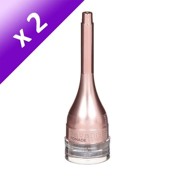 L'OREAL PARIS Paradise Pommade Extatoc Crème gel sourcil - 106 Ebony (Lot de 2)